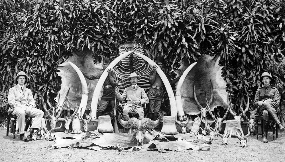 Trophy hunters in africa, 1800's.